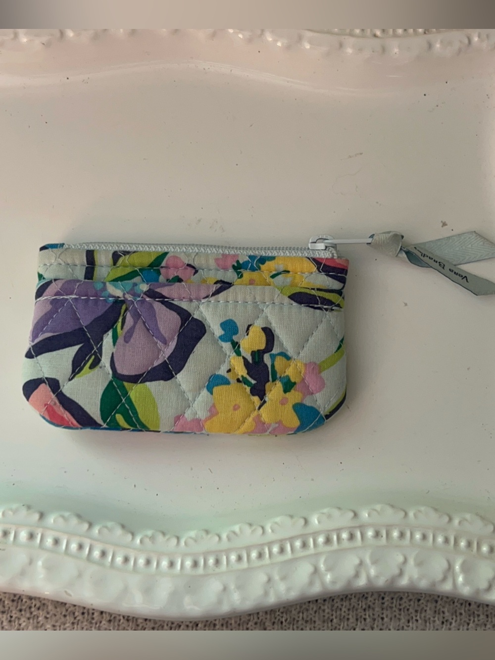 Vera Bradley coin purse in the discontinued "Marian Floral" print
